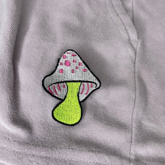 Fabletics Lavender Lustre Towel Terry Mushroom Shorts Size Small Comfy Summer - Picture 2 of 6